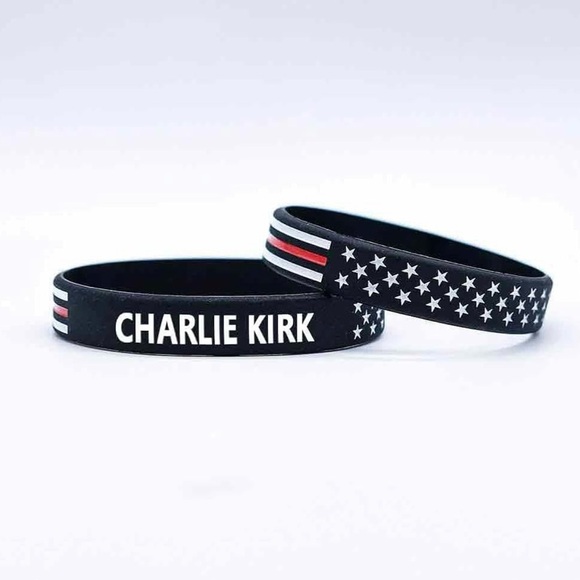 Other - Charlie Kirk Rubber Bracelets Silicone Wristbands Bracelets - 10 pack NWT